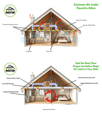 attic insulation diagram